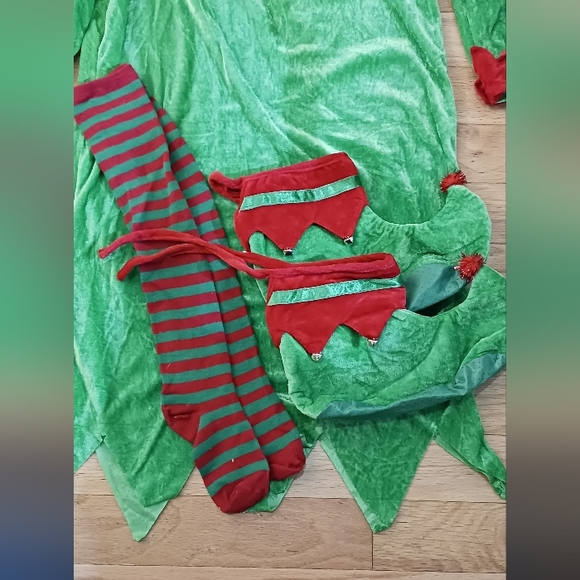 Christmas Party Fun Holiday Elf Costume - Picture 3 of 4